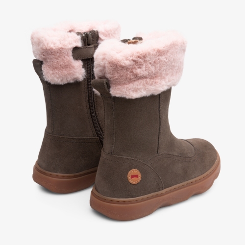 Camper Kiddo Kids Winter Boots US-36559 Brown Wholesale